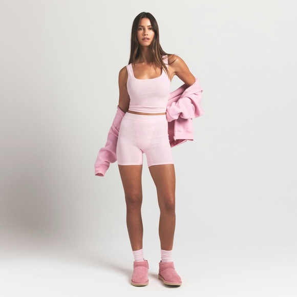 SKIMS Other - SKIMS Cotton rib boxer cherry blossom size S